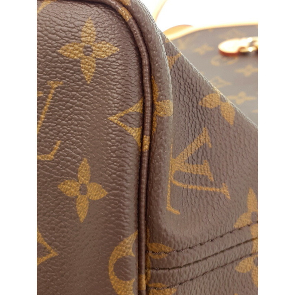 Louis Vuitton Monogram Leather Brown Neverfull Tote Bag - Picture 4 of 8